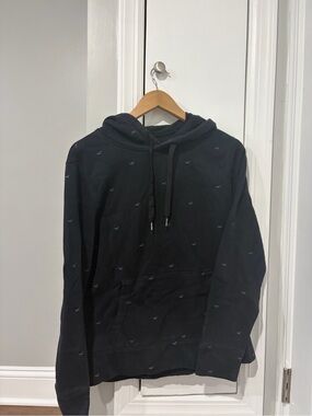 Hollister Black Mini-Logo Pullover Hoodie